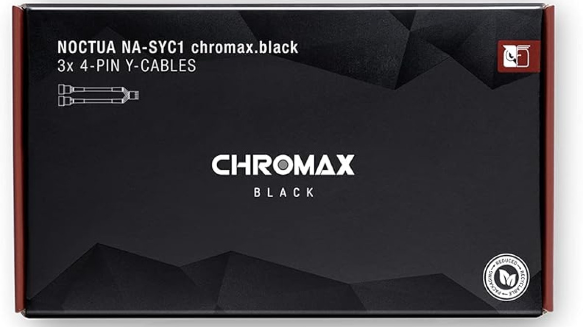 Optimiza tu flujo de aire con el cable separador Noctua NA-SYC1 chromax.Black