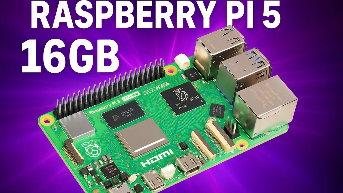 Raspberry Pi 5 con 16 GB: potencia de escritorio en formato compacto
